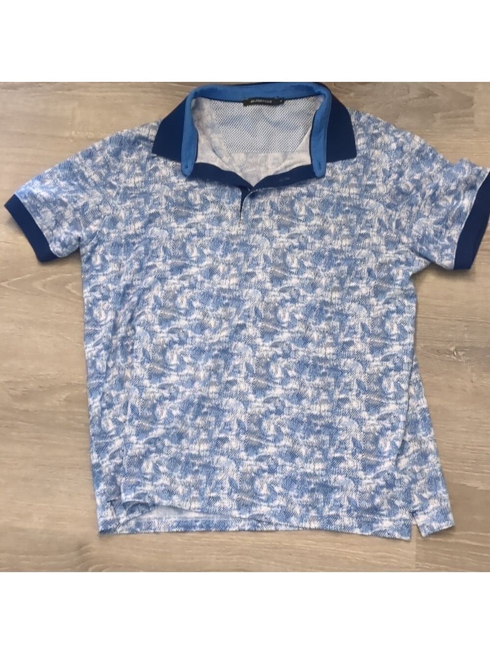 Bugatchi blue polo shirt size large